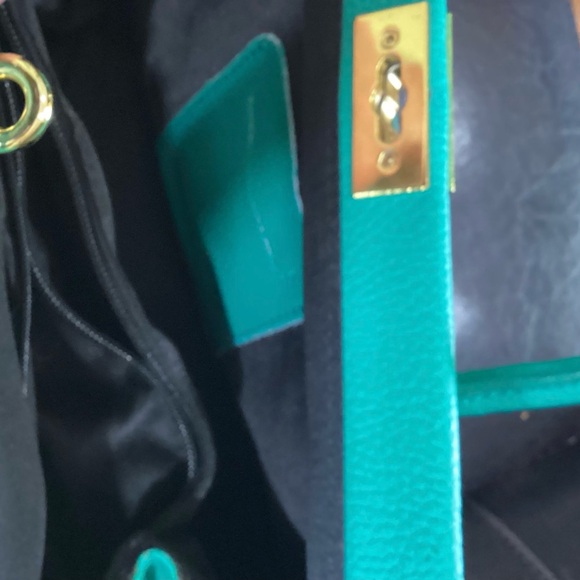 🚨 NWT Vera Pelle Bright Borsa Large Leather Pebble Embossed P… - Picture 8 of 12